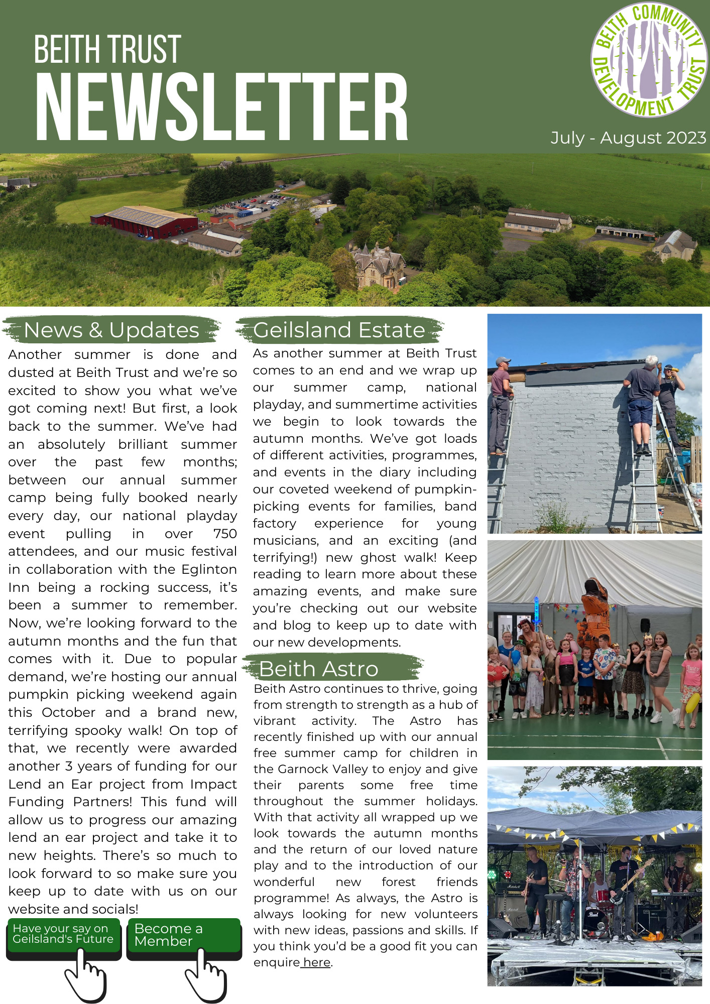 Geilsland Newsletter | July – August 2023
