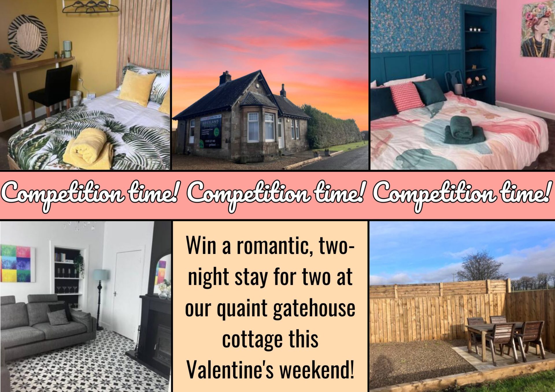 Geilsland Cottages Competition – Win a two-night stay at our newly refurbished Gatehouse!